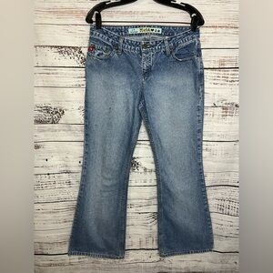 Mudd Women's Juniors Size 11 Blue Bootcut Medium Wash Denim Jeans